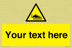 Custom warning grounding cruiser on lock cill